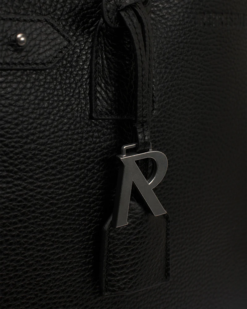 HTN XL Leather Bag - Black
