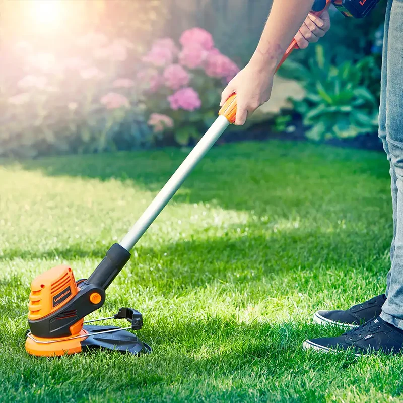 LawnMaster MX 24V Cordless Grass Trimmer | Detachable Wheel Kit