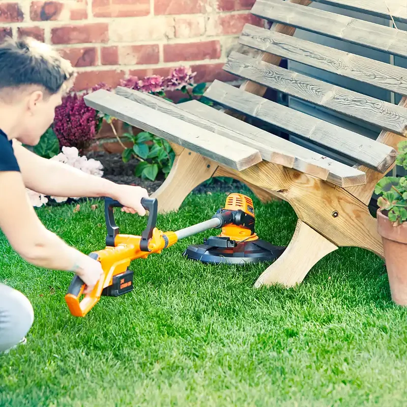 LawnMaster MX 24V Cordless Grass Trimmer | Detachable Wheel Kit
