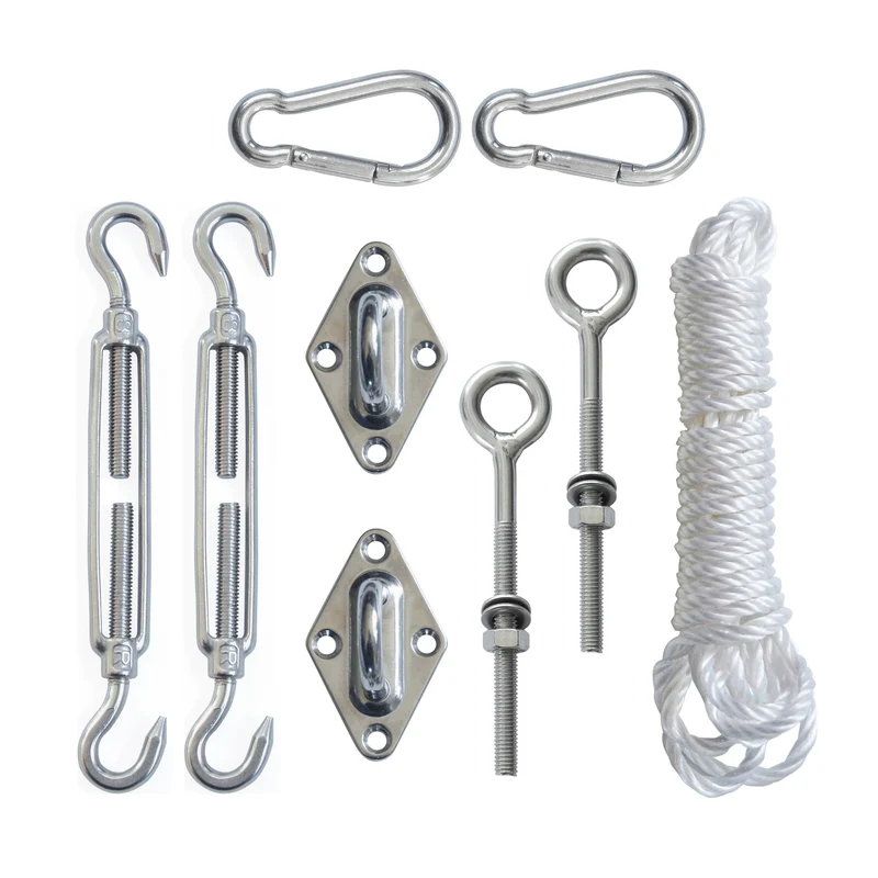 Kit de fixation pour voile d'ombrage