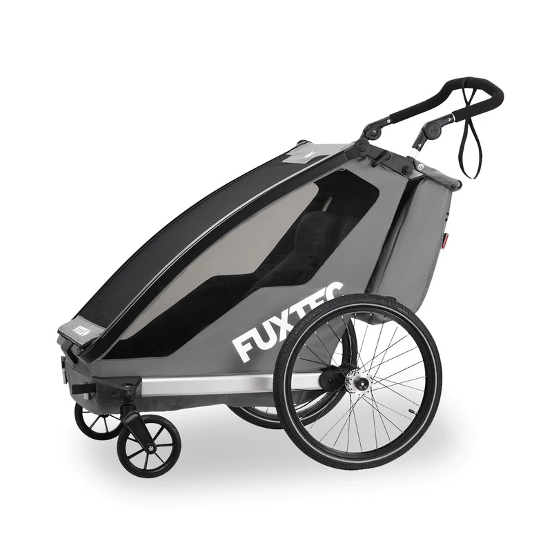 Remorque à vélo Sport Cruiser gris avec roue avant Jogger incluse