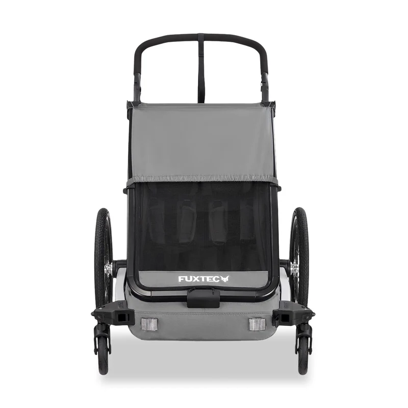 Remorque à vélo Sport Cruiser gris avec roue avant Jogger incluse