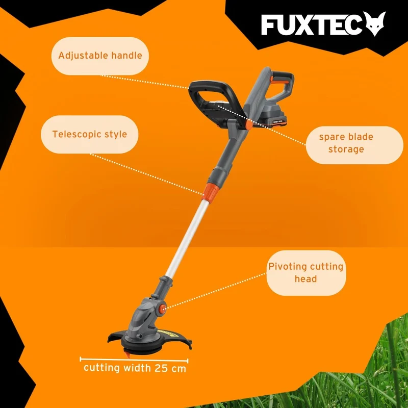 FUXTEC Tondeuse à gazon sans fil 20V FX-GT20 SET brush cutter