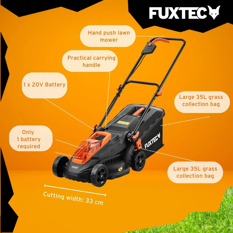 FUXTEC Tondeuse sans fil FX-LM2030SET-UK