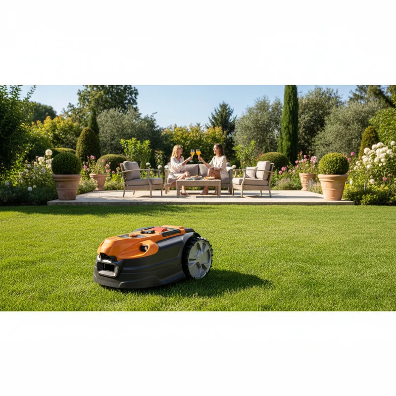 Robot tondeuse 800 m² sans fil périphérique – caméra HDR, WiFi, autonome