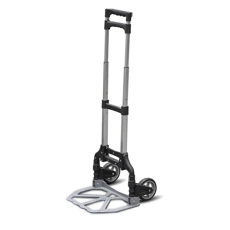 Diable pliable 70 kg – poignée télescopique – léger, compact et robuste