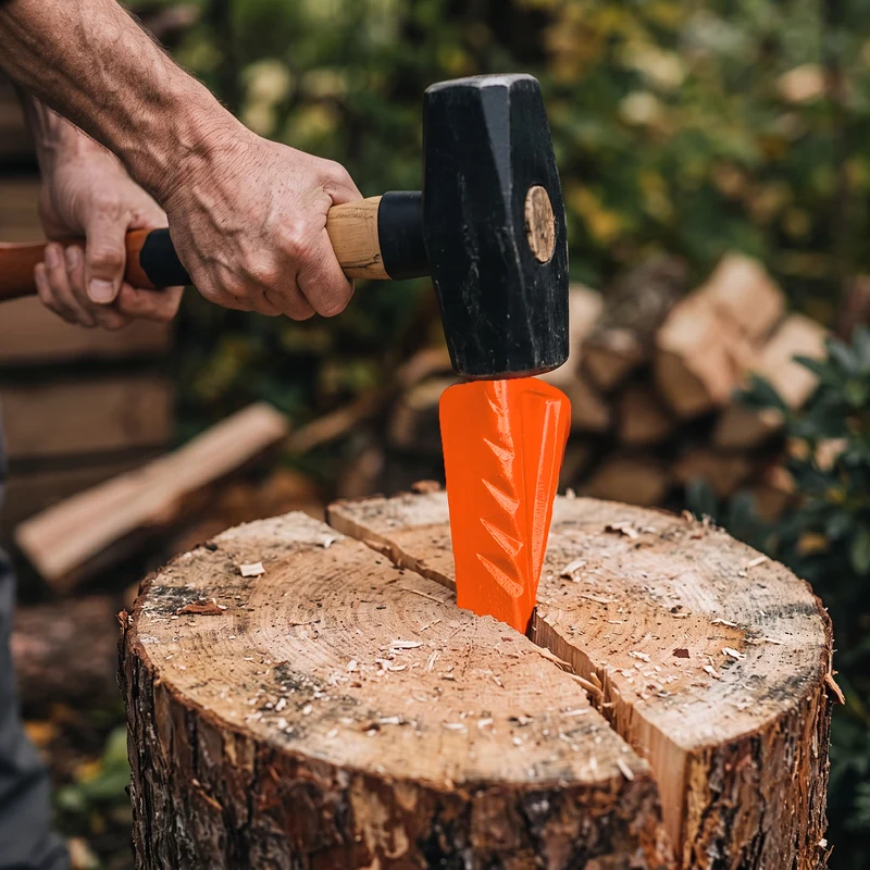 Heavy Duty Metal Log Splitting Wedge