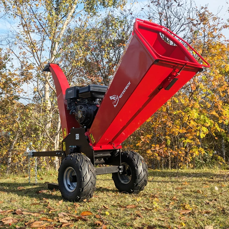 Rotatech 15HP Petrol Wood Chipper - 120mm Capacity