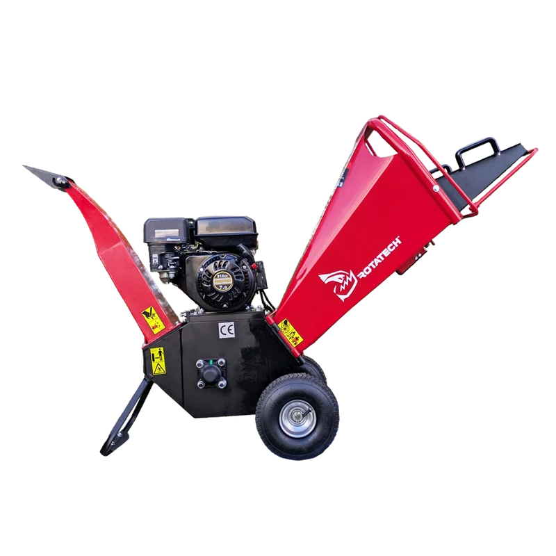 Rotatech 7HP Petrol Wood Chipper - 100mm Capacity