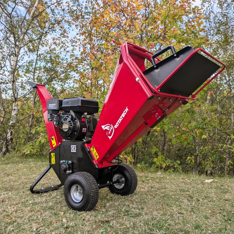 Rotatech 7HP Petrol Wood Chipper - 100mm Capacity