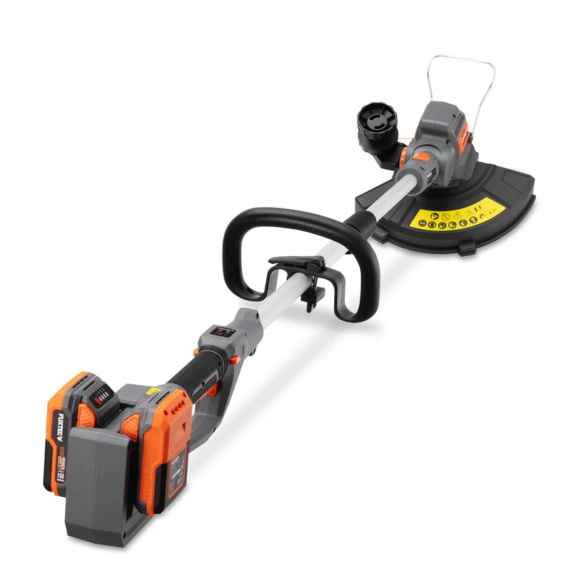 FUXTEC Coupe-bordures sans fil FX-E2RTSET avec 2 batteries 2 Ah et 1 chargeur double 2,4 A