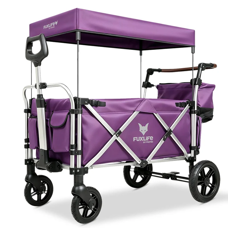 FUXLIFE FX-CTL950 Chariot Pliable Premium Enfants – Toit Solaire & Suspensions
