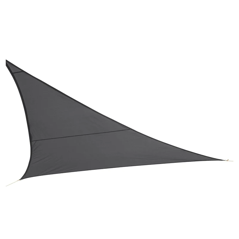 Voile d’ombrage triangulaire – 5m – Gris foncé- PE 180g/m² – Anti-UV 90%