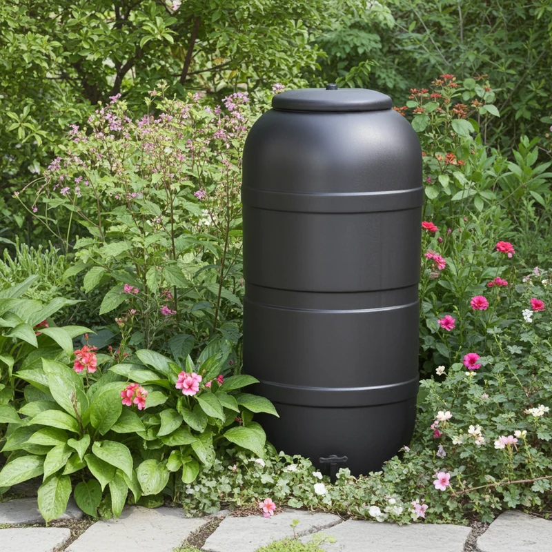 Tonneau récupérateur d’eau de pluie 100 L– 95,2 cm x 36 cm x 32 cm - Accessoires non inclus