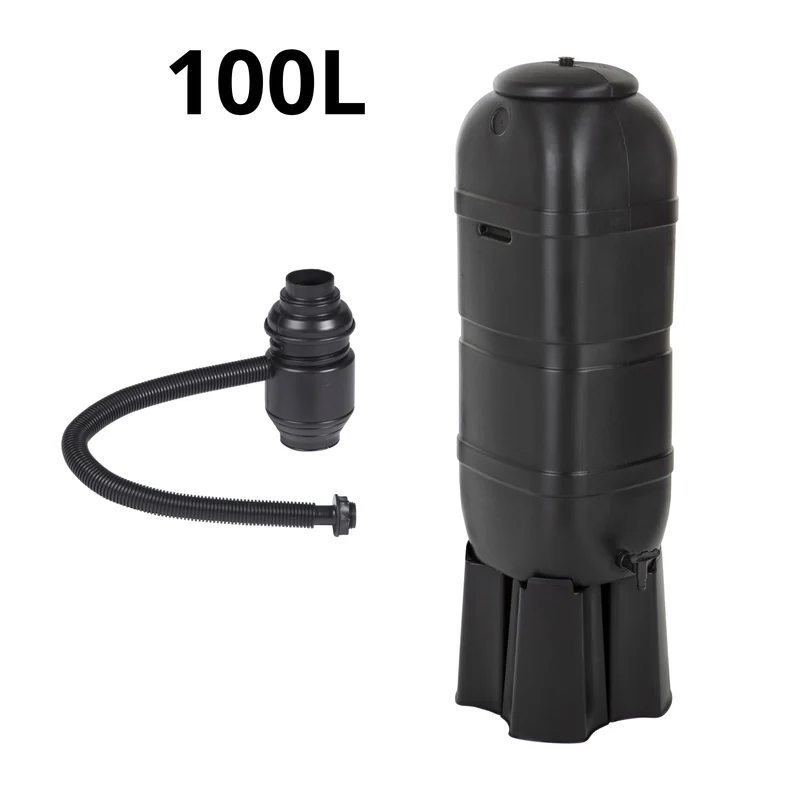 Tonneau récupérateur d’eau de pluie 100 L– Accessoires inclus
