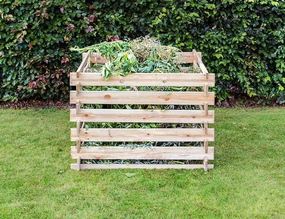 Composteur Bois 530L – Écologique, Robuste et Grande Capacité