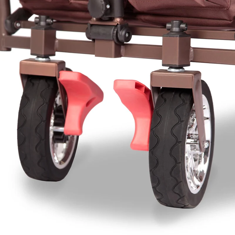 Chariot à main FUXTEC Smart Cruiser Occasion avec toit ouvrant protégé contre les UV, poignée de poussée et extension intérieure
