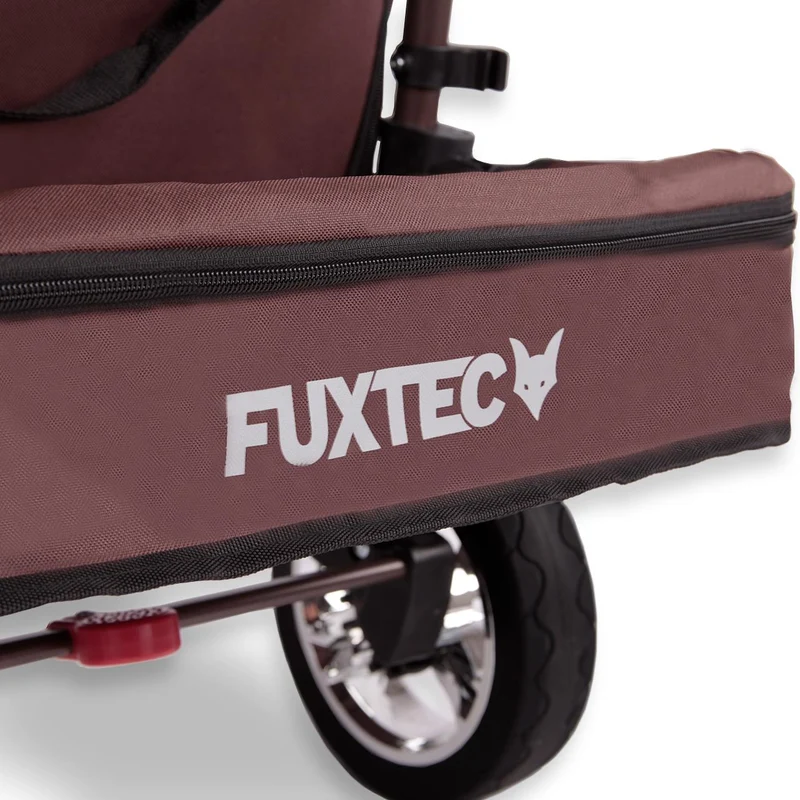 Chariot à main FUXTEC Smart Cruiser Occasion avec toit ouvrant protégé contre les UV, poignée de poussée et extension intérieure