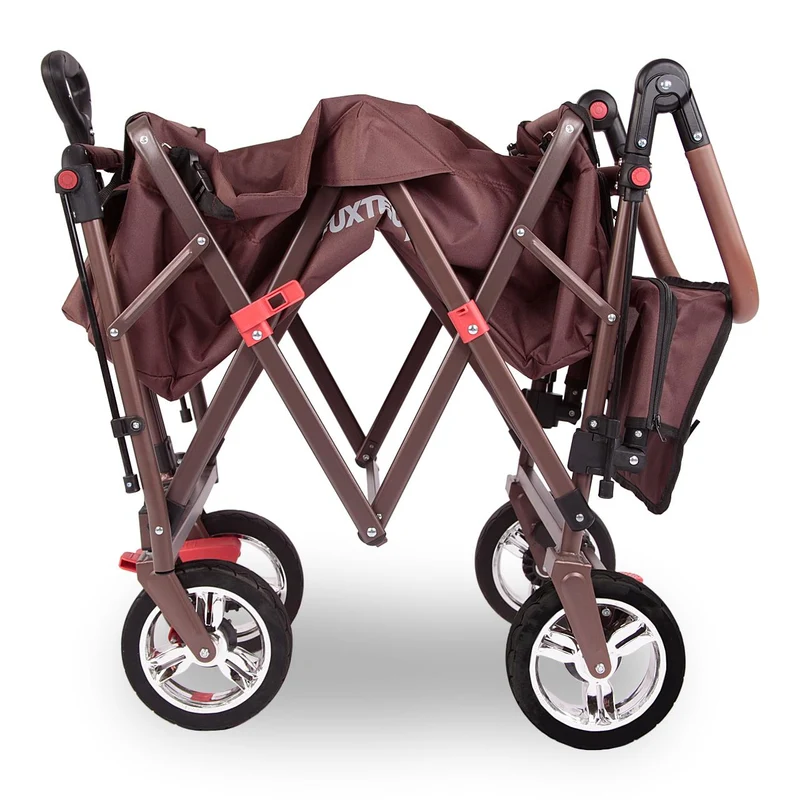 Chariot à main FUXTEC Smart Cruiser Occasion avec toit ouvrant protégé contre les UV, poignée de poussée et extension intérieure