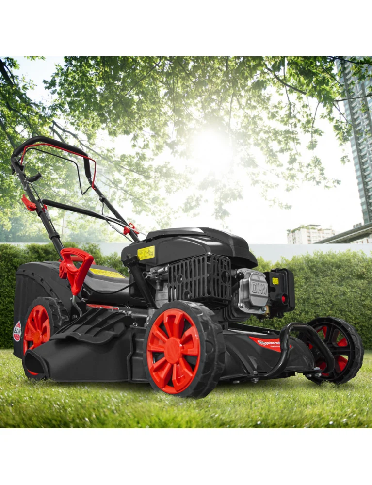 Tondeuse thermique autotractée 173 cc- 508 mm - 8 positions - avec éjection latérale et mulching