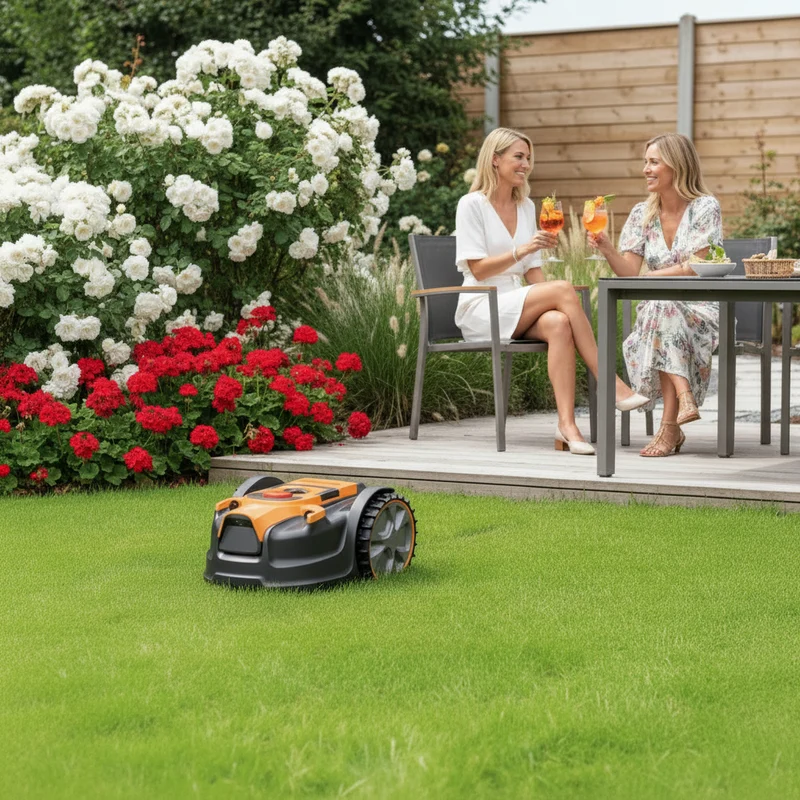 Robot tondeuse autonome 300 m2 sans fil périmétrique - le robot le plus simple du marché