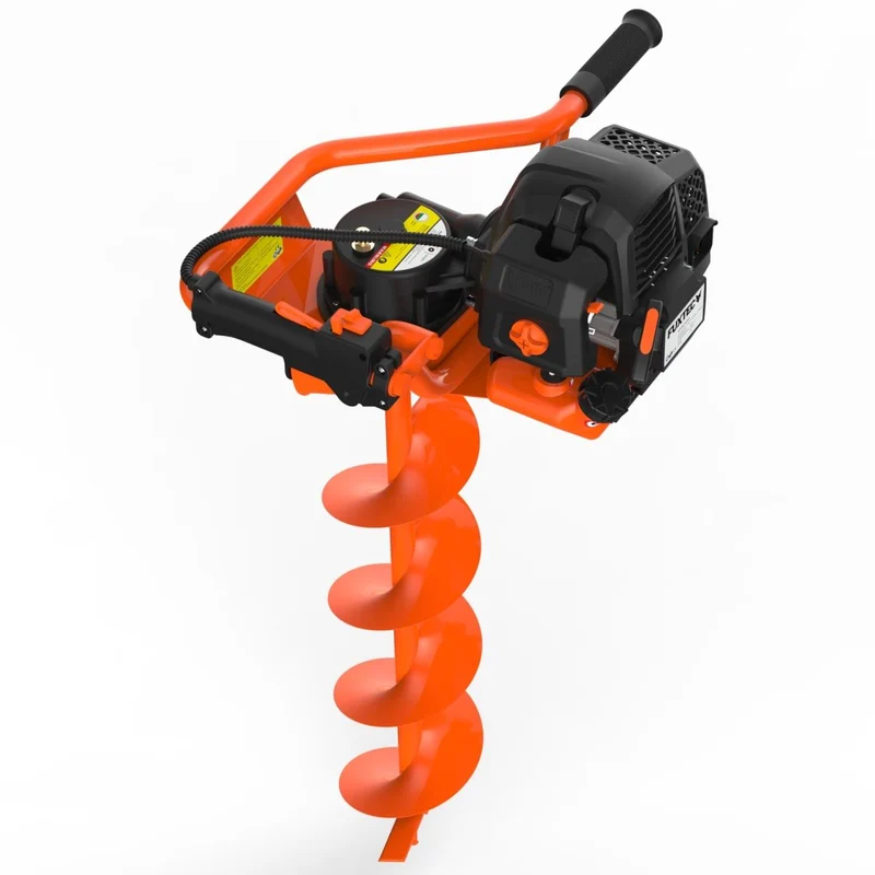 Tarière thermique FUXTEC FX-EB152 avec mèches de 100, 150 et 200 mm