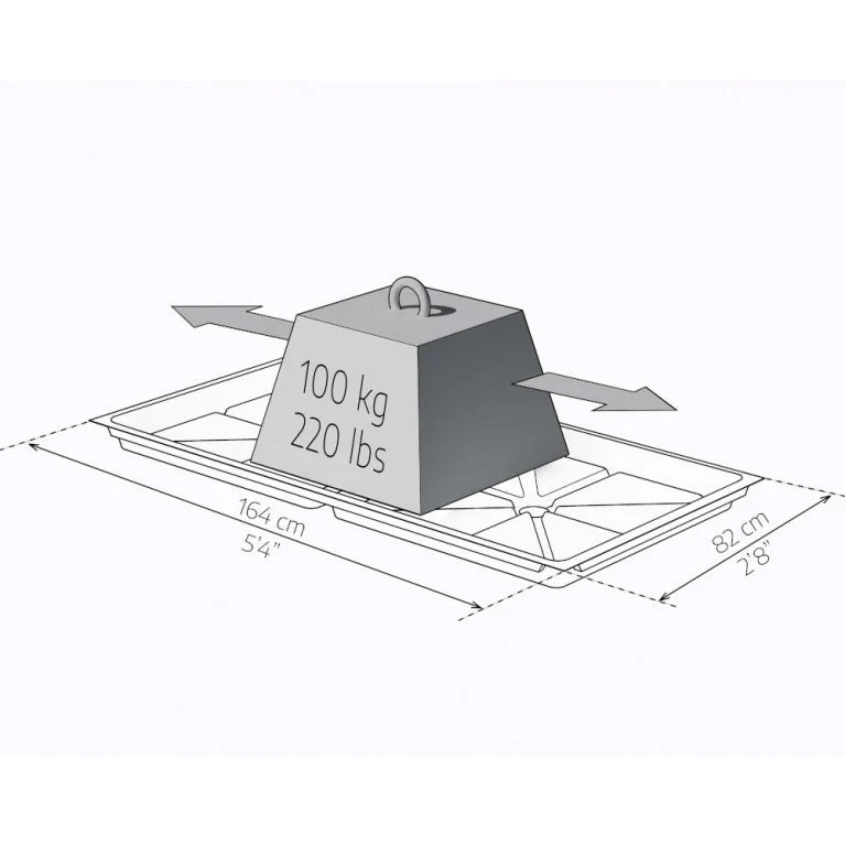 Mini serre de jardin Plant Inn Silver 1,16 x 1,16 x 1,48 m - aluminium - couvercles articulés