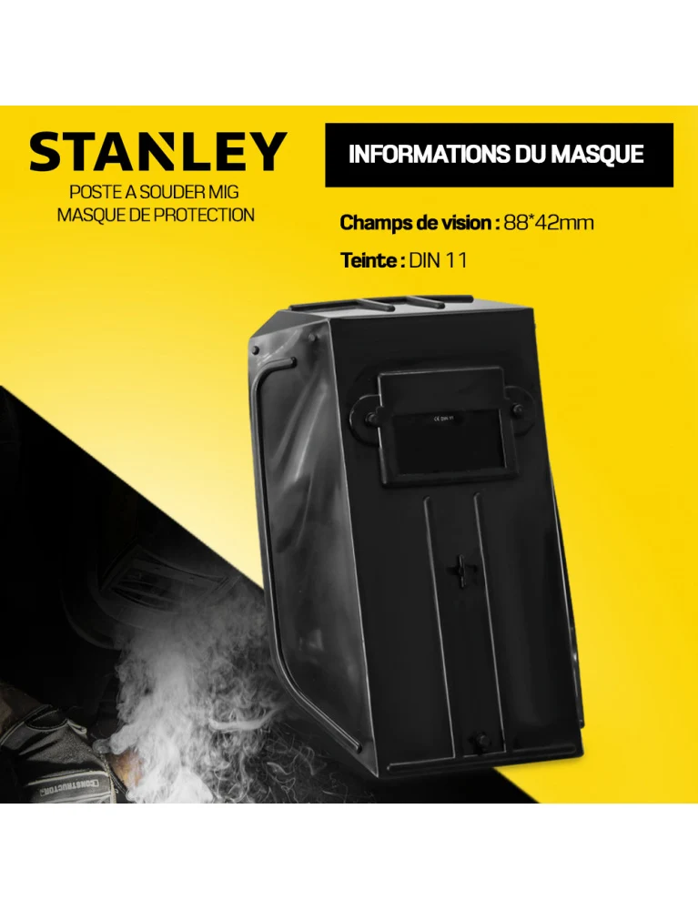 Poste à souder Mig 230V – masque de protection – bobine 0,9 mm – torche 2 m – Compact, puissant et précis