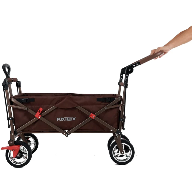 Chariot à bras Easy Cruiser d'occasion avec auvent protégé contre les UV et poignée de poussée supplémentaire