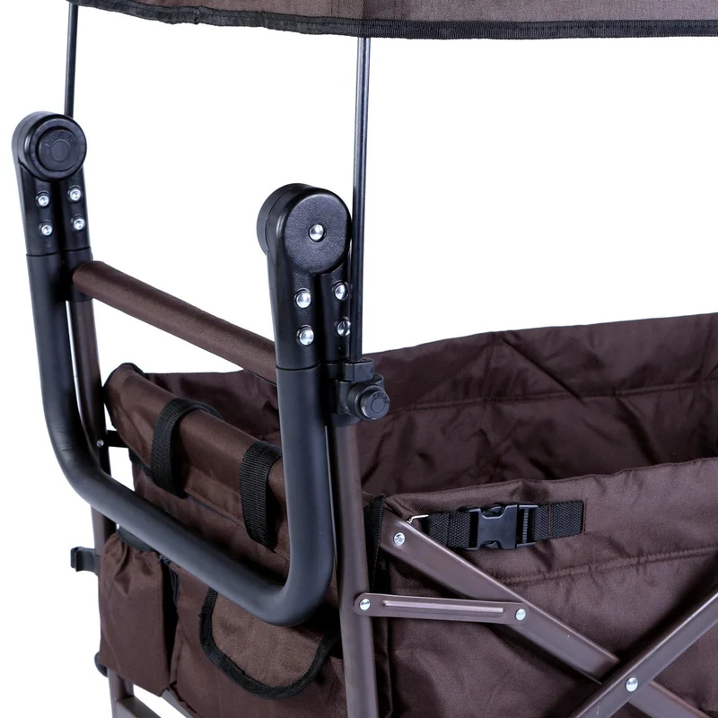 Chariot à bras Easy Cruiser d'occasion avec auvent protégé contre les UV et poignée de poussée supplémentaire