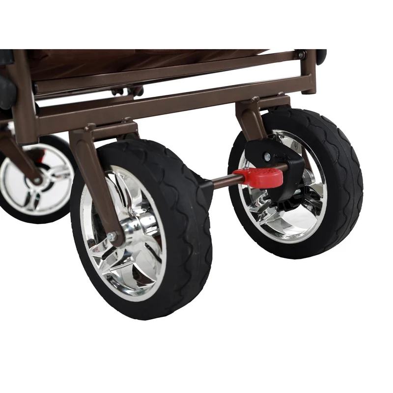 Chariot à bras Easy Cruiser d'occasion avec auvent protégé contre les UV et poignée de poussée supplémentaire