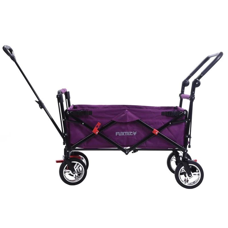 Chariot à bras Easy Cruiser d'occasion avec auvent protégé contre les UV et poignée de poussée supplémentaire