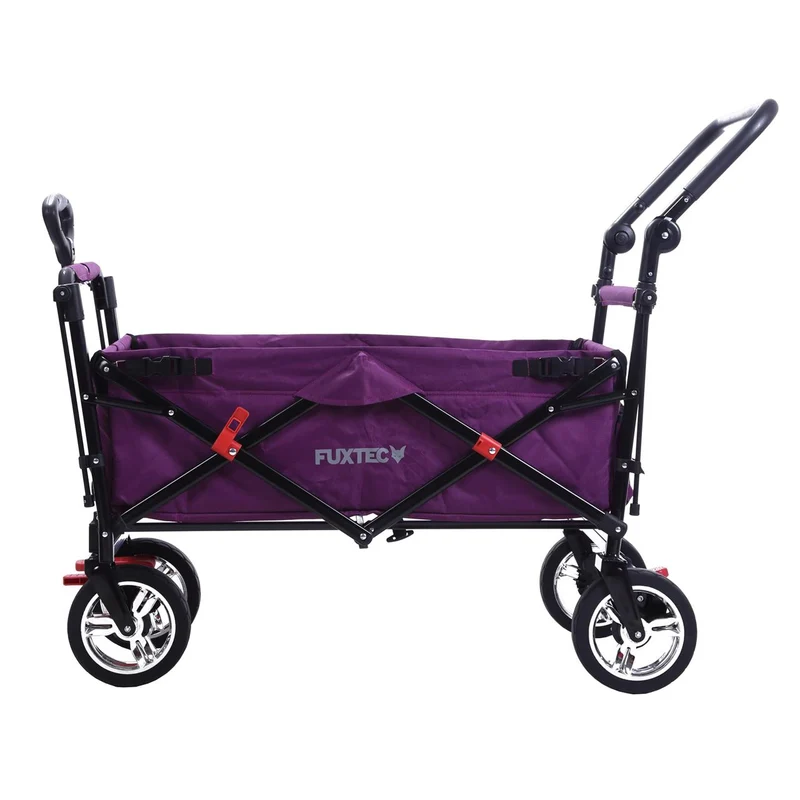 Chariot à bras Easy Cruiser d'occasion avec auvent protégé contre les UV et poignée de poussée supplémentaire