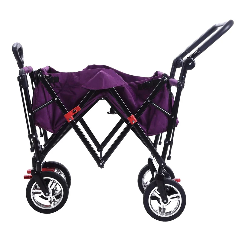 Chariot à bras Easy Cruiser d'occasion avec auvent protégé contre les UV et poignée de poussée supplémentaire