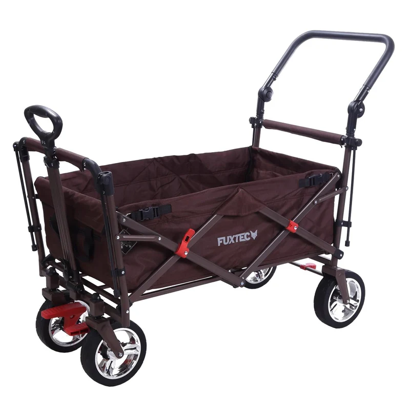 Chariot à bras Easy Cruiser d'occasion avec auvent protégé contre les UV et poignée de poussée supplémentaire
