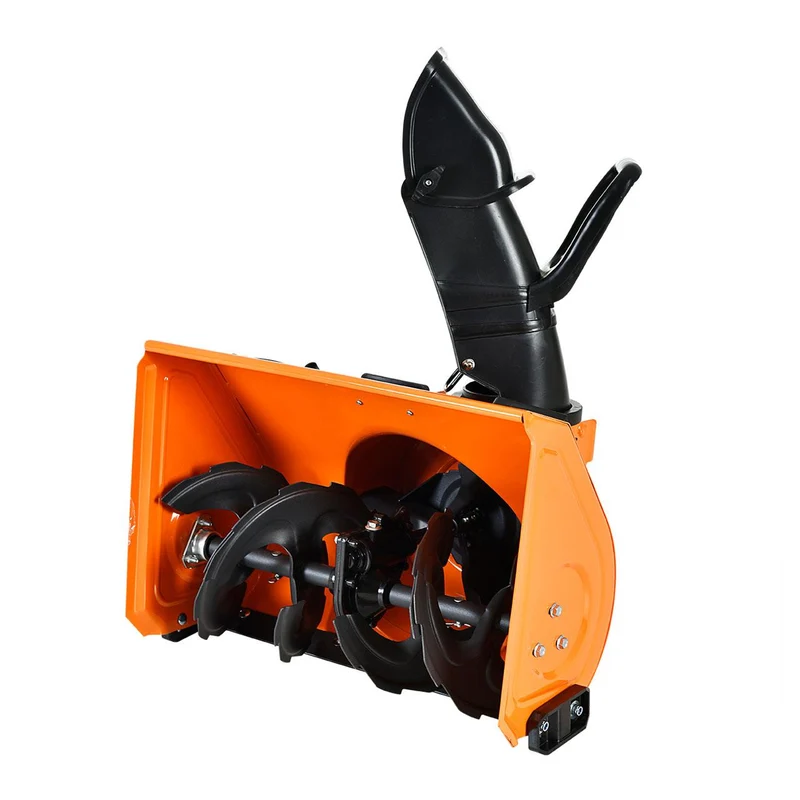 Balayeuse déneigeuse thermique FUXTEC FXKM196 SET1, avec brosse de balayage + 3 embouts fraise à neige, chasse-neige et collecteur de déchets
