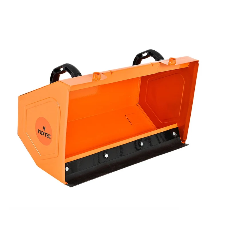 Balayeuse déneigeuse thermique FUXTEC FXKM196 SET1, avec brosse de balayage + 3 embouts fraise à neige, chasse-neige et collecteur de déchets