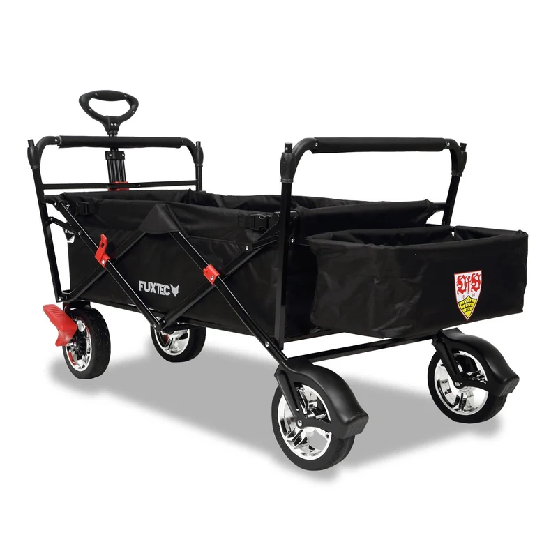 B-WARE FUXTEC Bollerwagen FX-CT500 "VfB Stuttgart" - Edition avec toit solaire