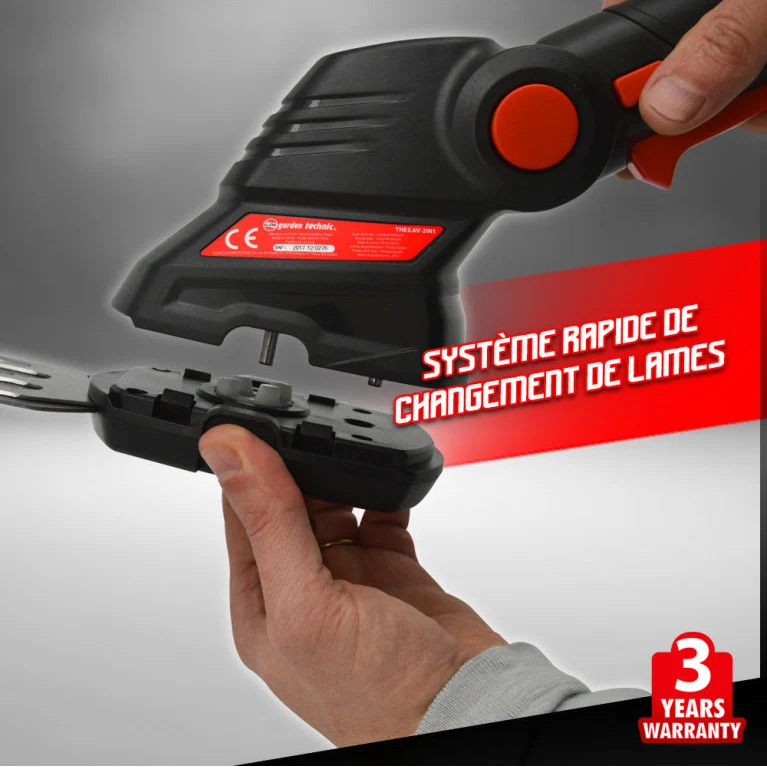 Cisaille / Taille-haie batterie 3.6V - avec batterie et câble de rechargement