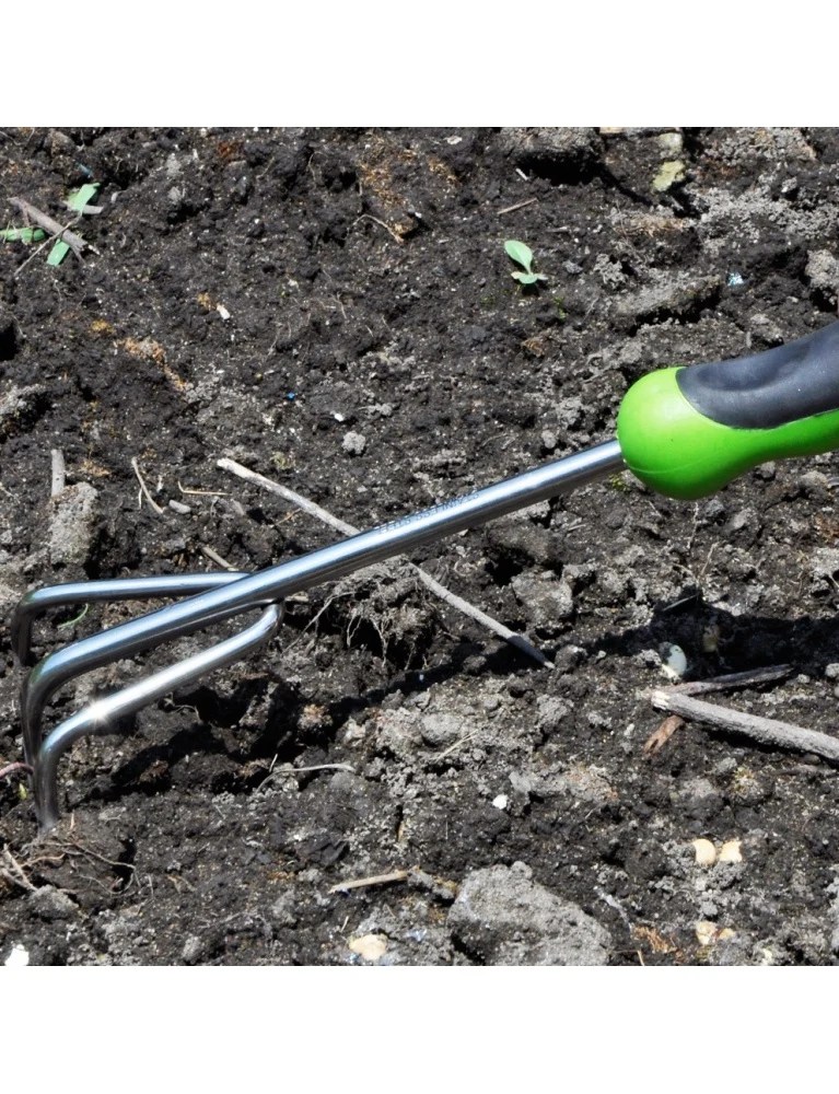 Set transplantoir et cultivateur -acier inoxydable - poignée souple