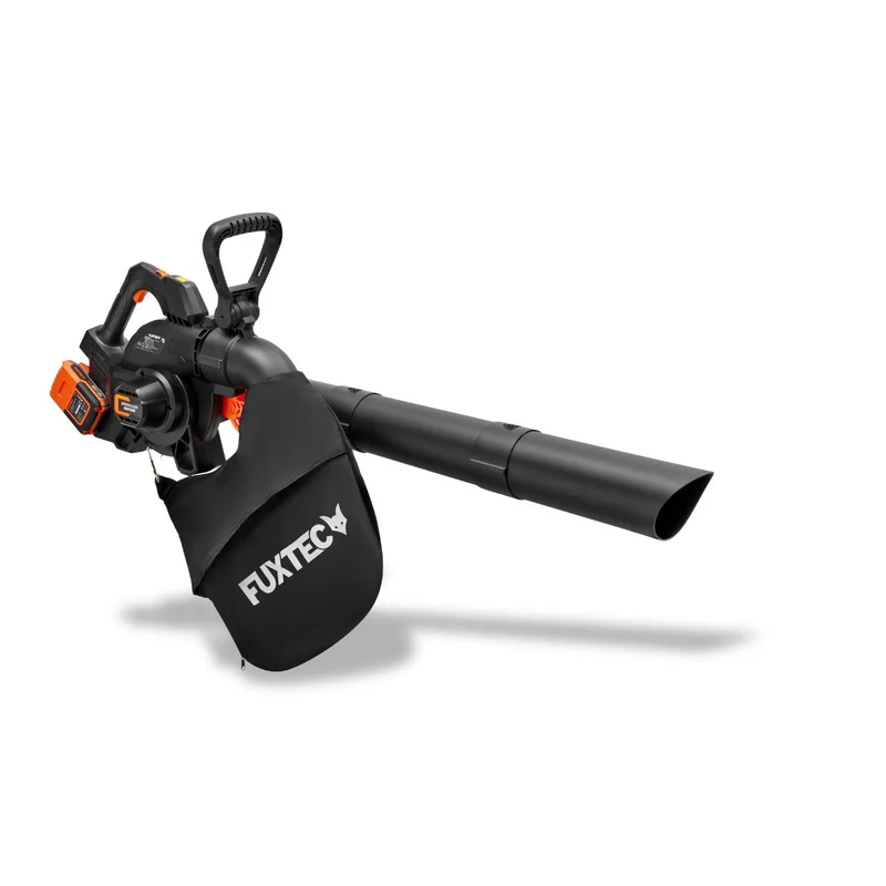Souffleur aspirateur sans fil FUXTEC 40 volts 2-en-1 FX-E2LBS-SET, avec batteries et chargeur