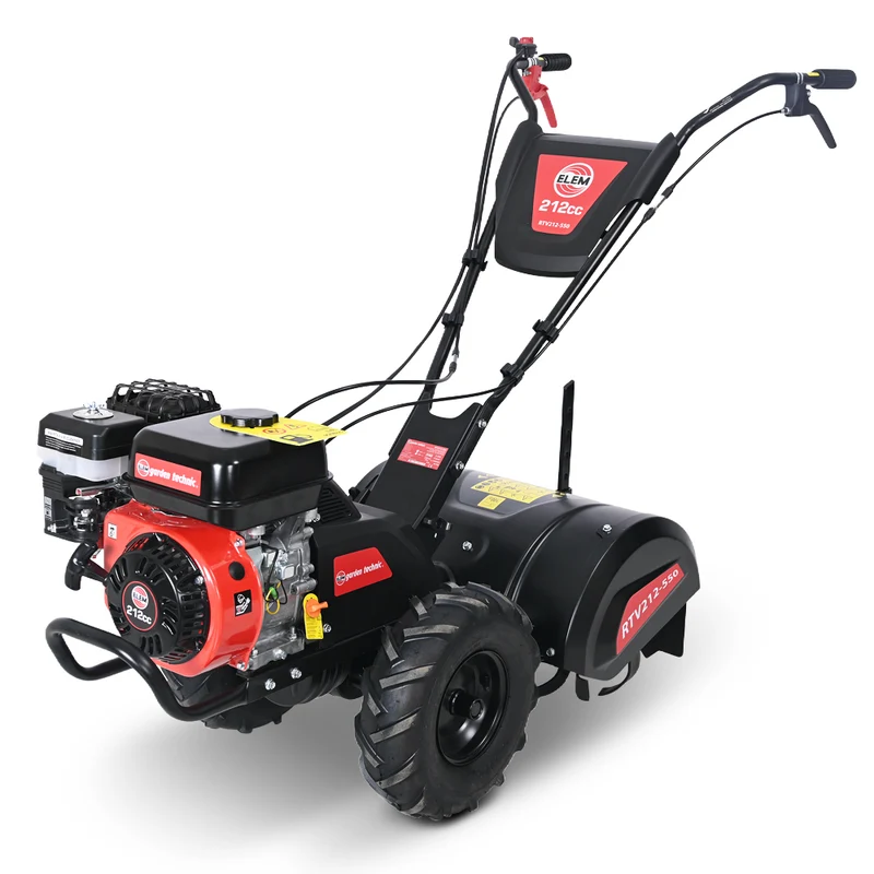 Motoculteur rotovateur 212 cc Elem Garden – Largeur 50 cm, Profondeur 16‑32 cm – Jardin et potager performant