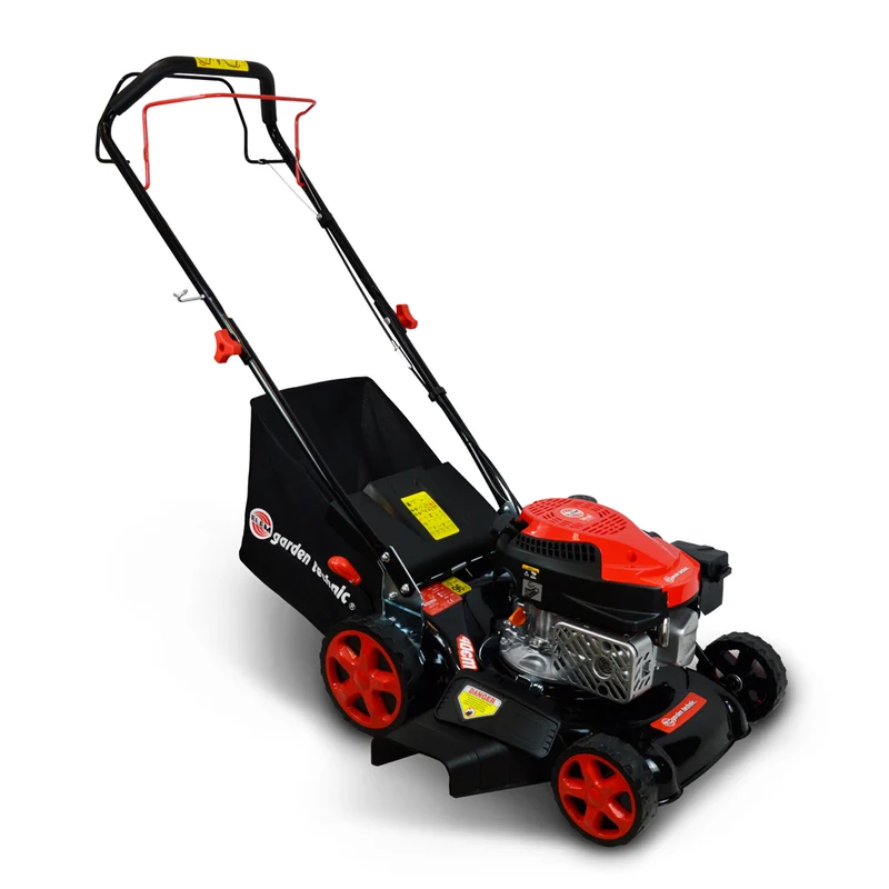 Tondeuse thermique tractée 144 CC – 40 cm, mulching, éjection latérale, 800 m²