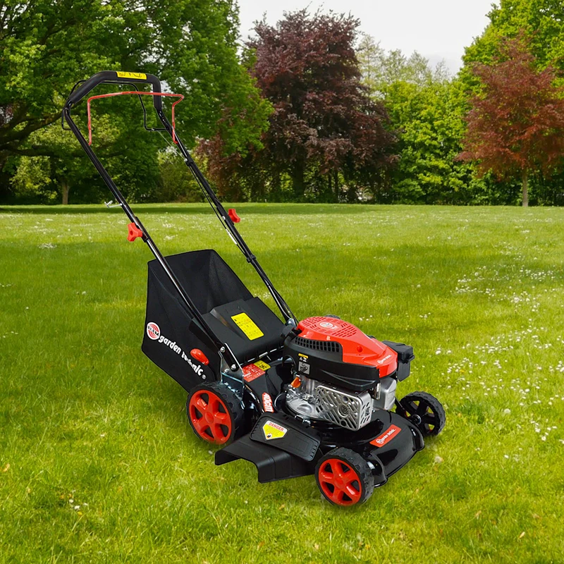 Tondeuse thermique tractée 144 CC – 40 cm, mulching, éjection latérale, 800 m²