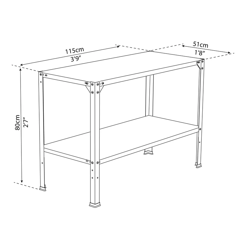 Table double de culture en acier Palram – 2 niveaux, 75 kg, bac à terre