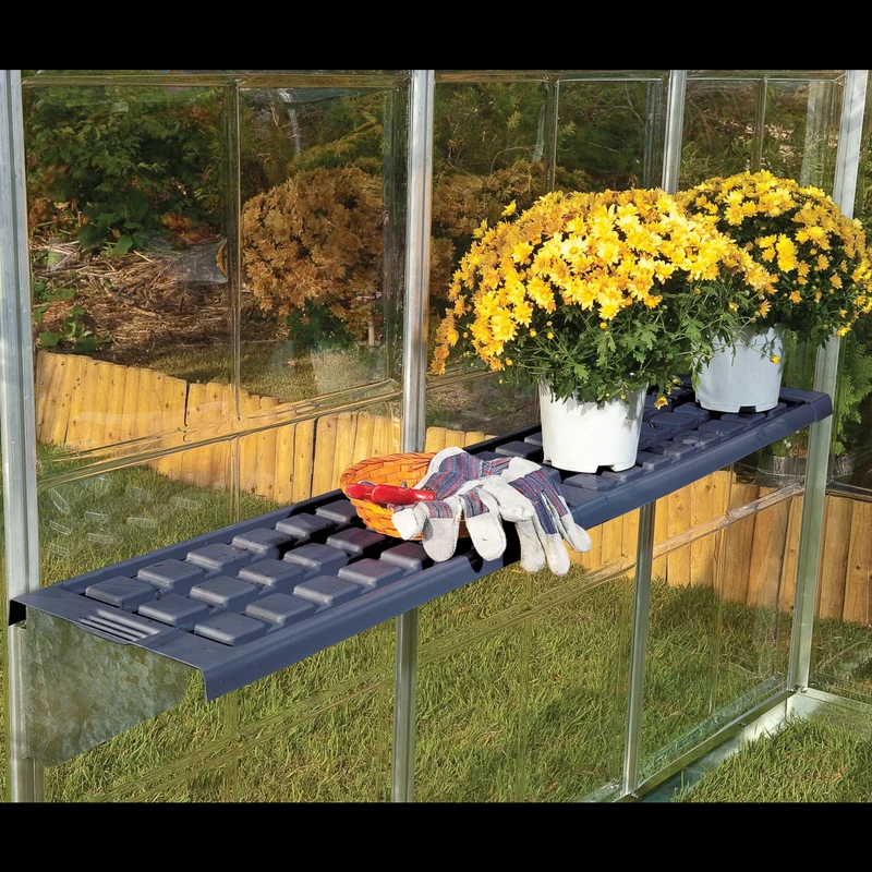Kit d’étagères pour serre Palram – 2 étagères 65 x 26 cm, 20 kg, PVC