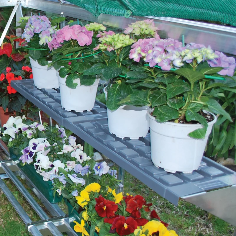 Kit d’étagères pour serre Palram – 2 étagères 65 x 26 cm, 20 kg, PVC