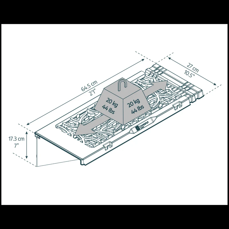 Kit d’étagères pour serre Palram – Rangement optimisé, 20 kg, fixation murale facile