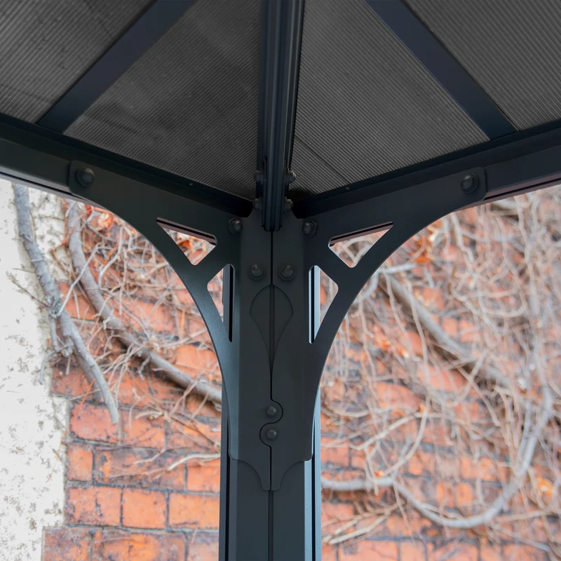 Tonnelle Martinique 4300 295 x 430 cm – Gris anthracite, polycarbonate 6 mm, aluminium
