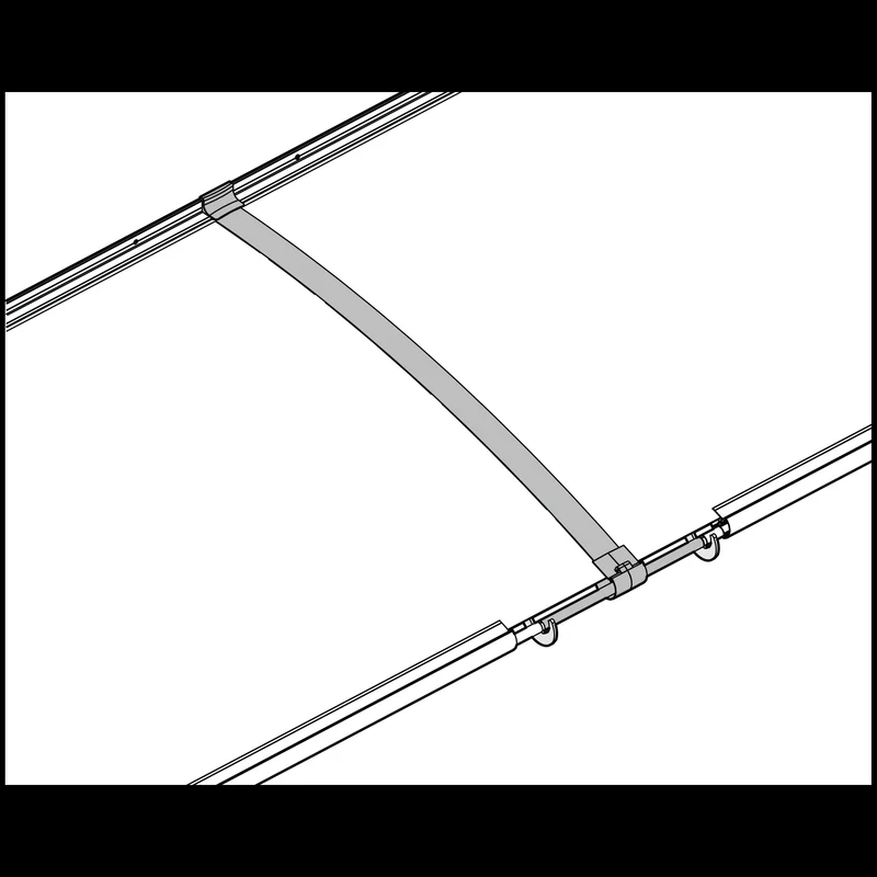 Auvent de porte Aquila 453,5 x 91,5 cm – acrylique 4 mm, aluminium, anti UV, gris anthracite